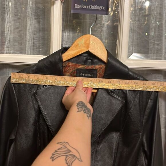 Leather Structured Jacket - Picture 13 of 14